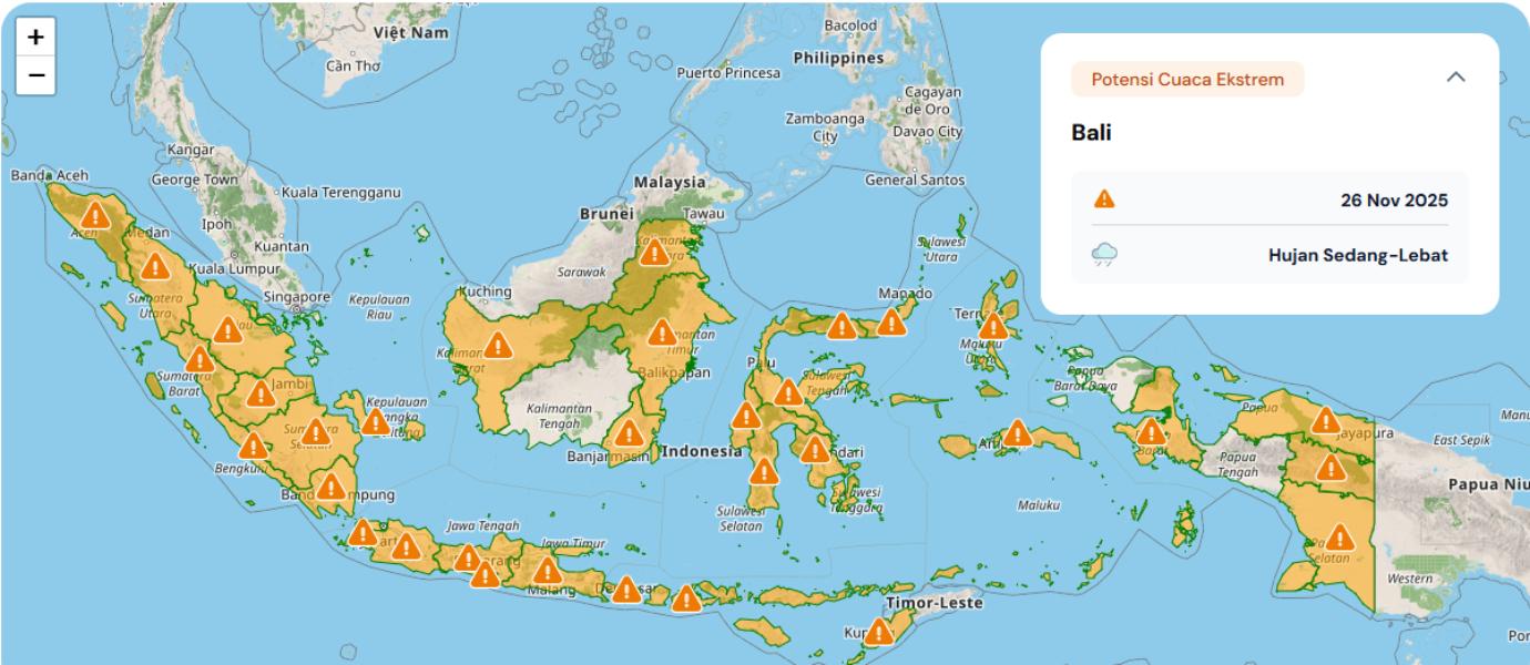 Waspada! Bibit Siklon Tropis 95B Menguat